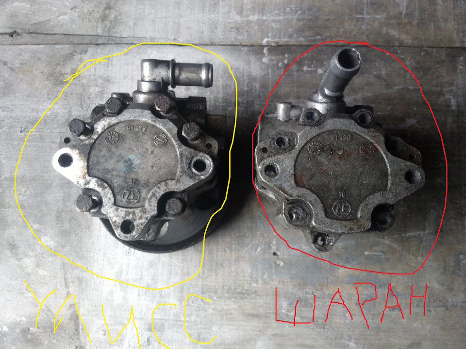 Ремонт насоса гидроусилителя руля с двух один — FIAT Ulysse I, 2,1 л ...