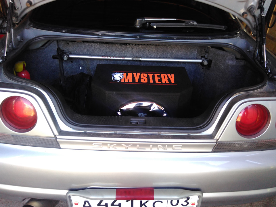 Саб Mystery MBB-302A — Nissan Skyline (R33 Series 2), 2,5 л, 1997 года ...