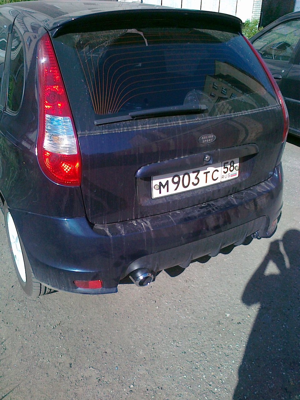 Насадка на глушитель — Lada Калина Спорт (1G), 1,4 л, 2009 года ...