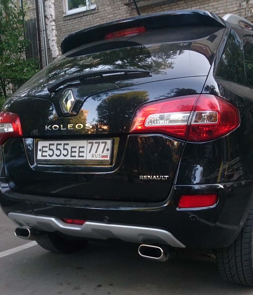 Установка двойного выхлопа на Koleos — DRIVE2