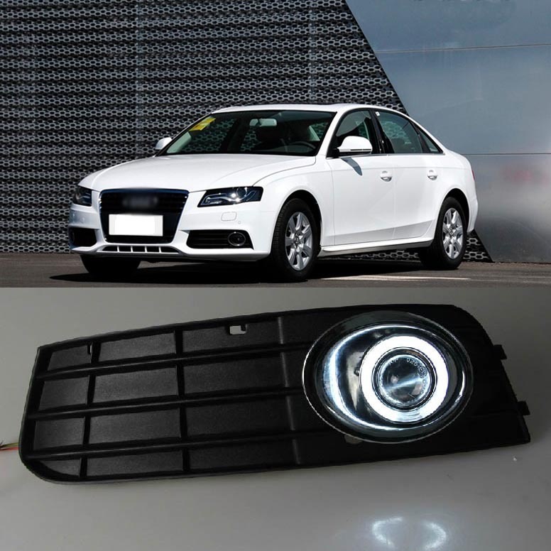 ПТФ "ангельские глазки+ходовые огни" — Audi A4 (B8), 1,8 л, 2011 года ...