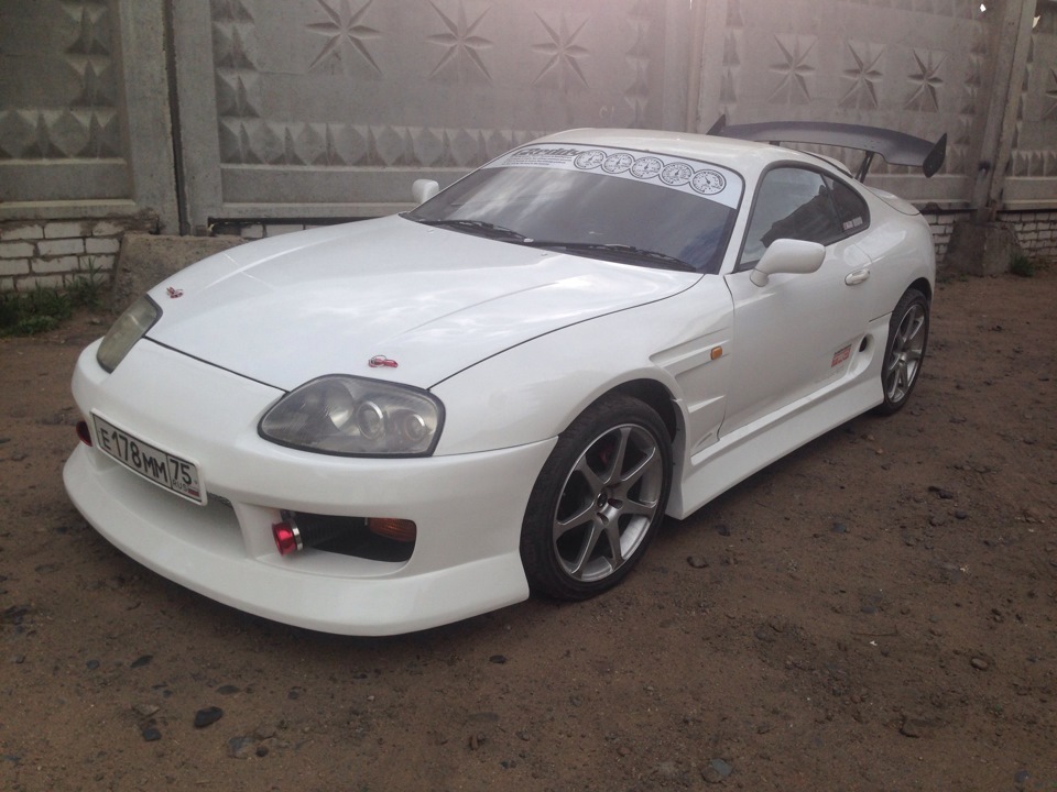 Toyota Supra a80 Tuning White