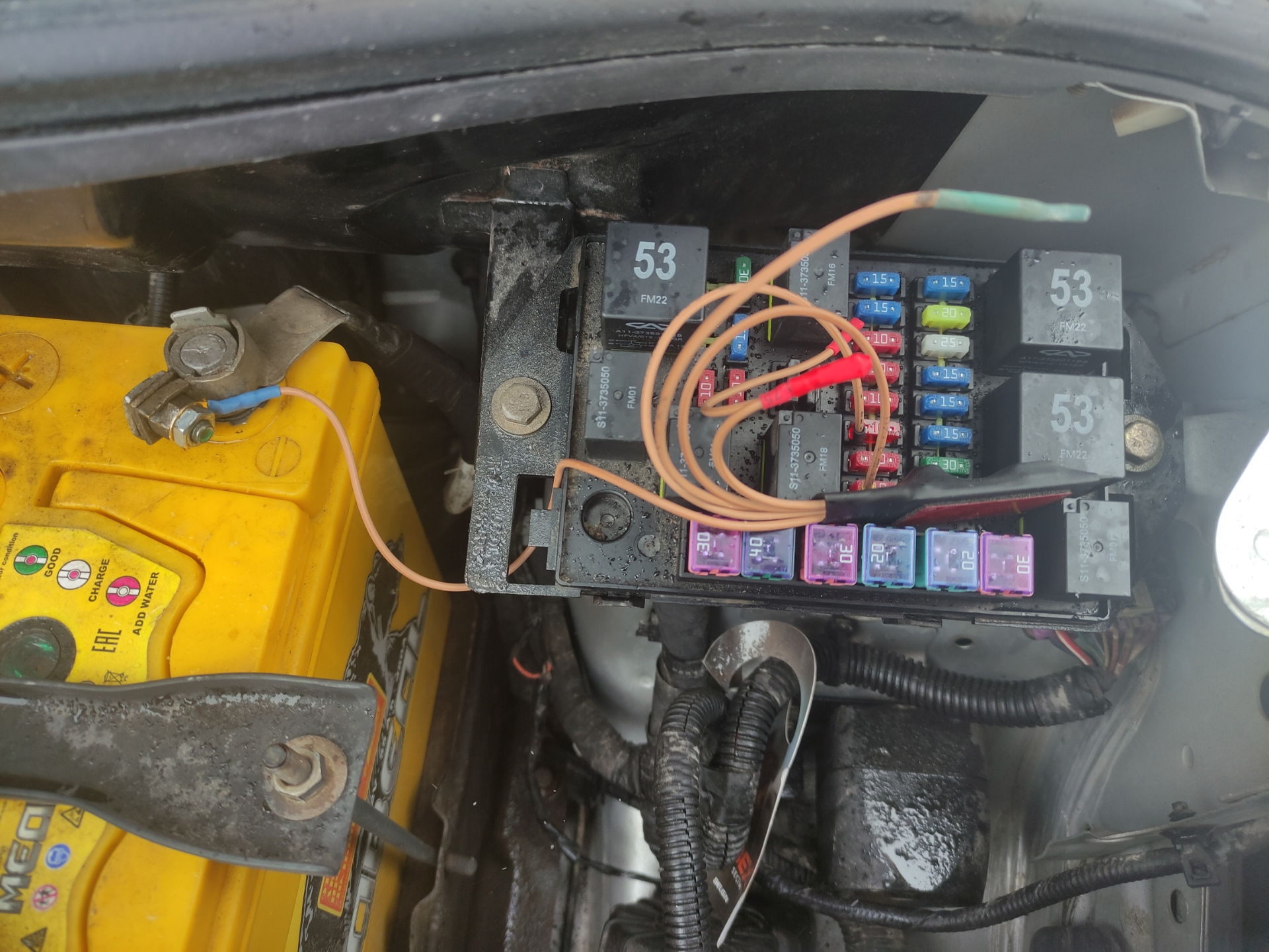 ДХО — дальний в полнакала — Chery Indis, 1,3 л, 2012 года | электроника ...