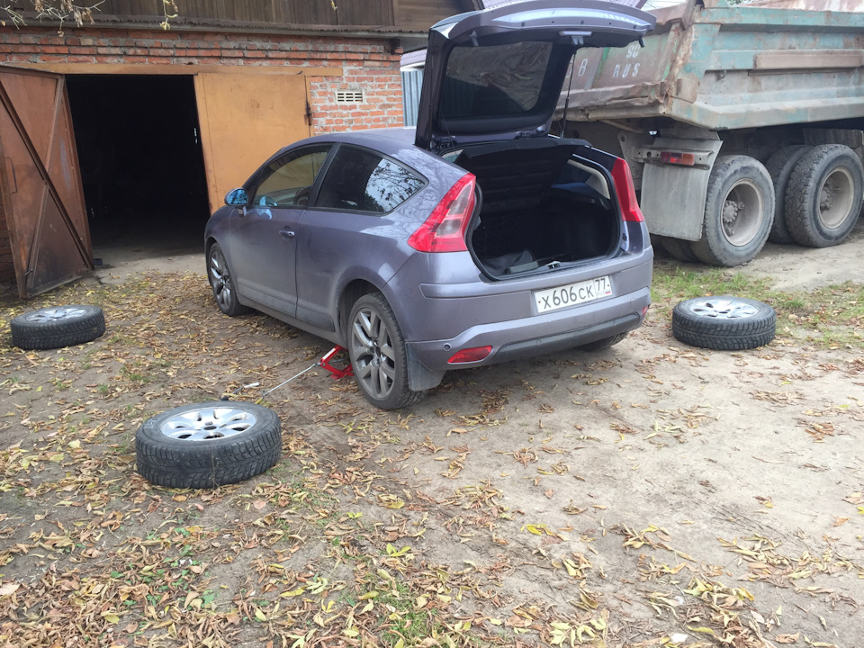 Домашний шиномонтаж — Citroen C4 (1G), 1,6 л, 2005 года | шины | DRIVE2