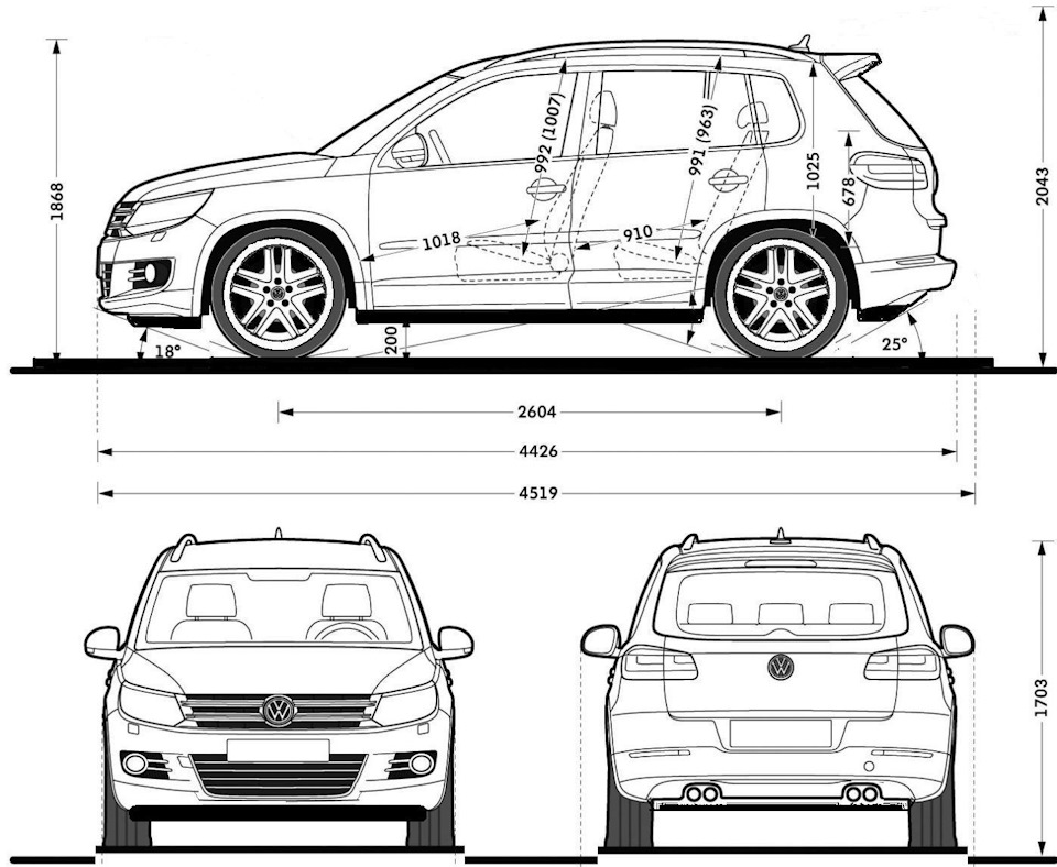 Схема volkswagen tiguan