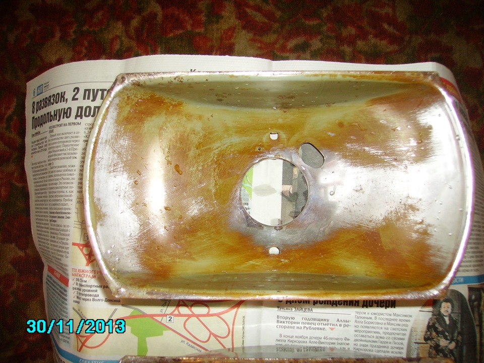 Попытка восстановить отражатели — Ford Granada Mark II, 2 л., 1979 года ...