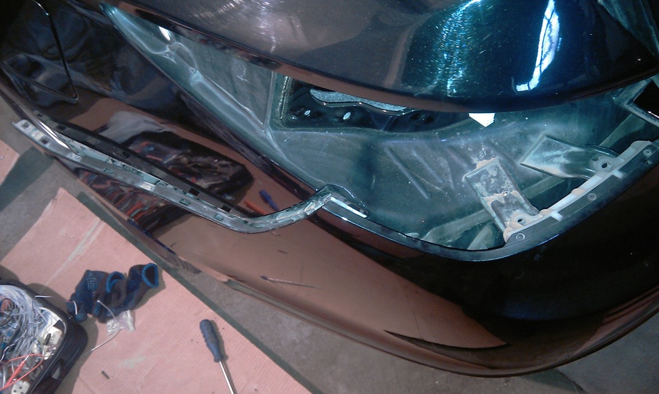 Снял задний бампер на Sonata YF — Hyundai Sonata VI (YF), 2 л, 2010 ...