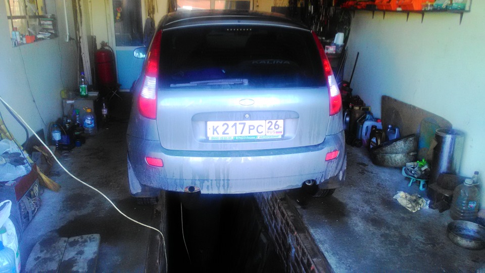 Зиму не выдержал засопливел колдун — Lada Калина Хэтчбек (1G), 1,6 л ...