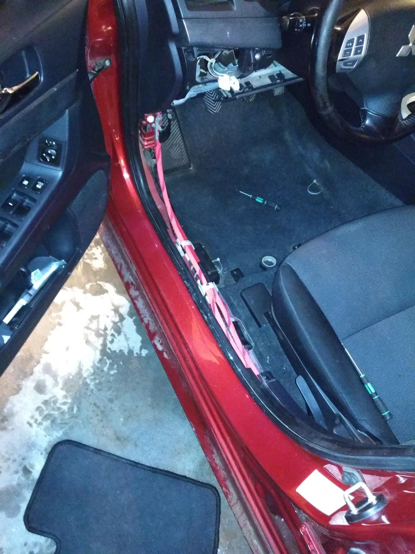 #80 Протяжка ПУГВ 1х50 мм2 с АКБ + и — — Mitsubishi Lancer X, 2 л, 2007 ...