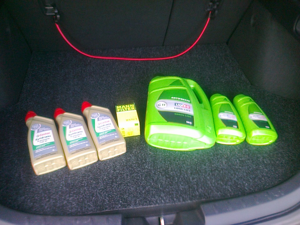 Замена всех жидкостей. — Mitsubishi Lancer Sportback, 1,8 л, 2009 года