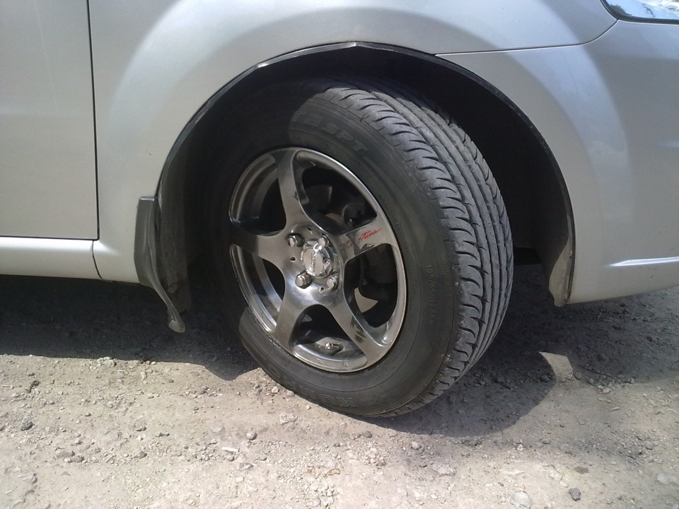 Kumho Ecsta SPT на Авешечку))) — Chevrolet Aveo Sedan (1G), 1,6 л, 2007 ...