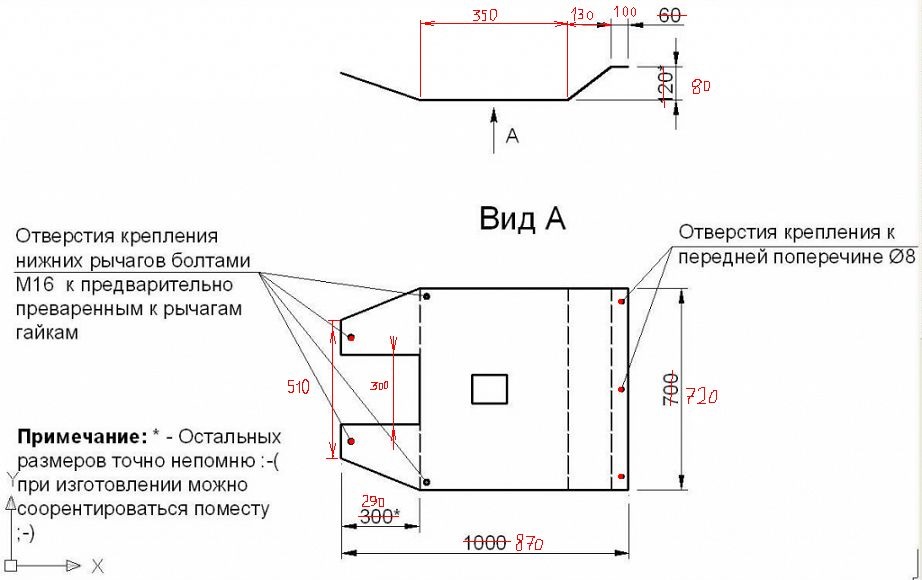 Чертеж защиты картера