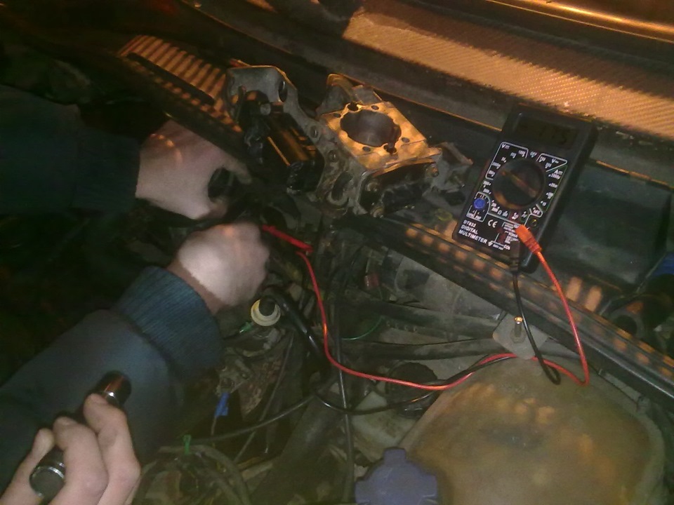 настройка дроссельной заслонки и чистка моноджетроника гольф2 ...