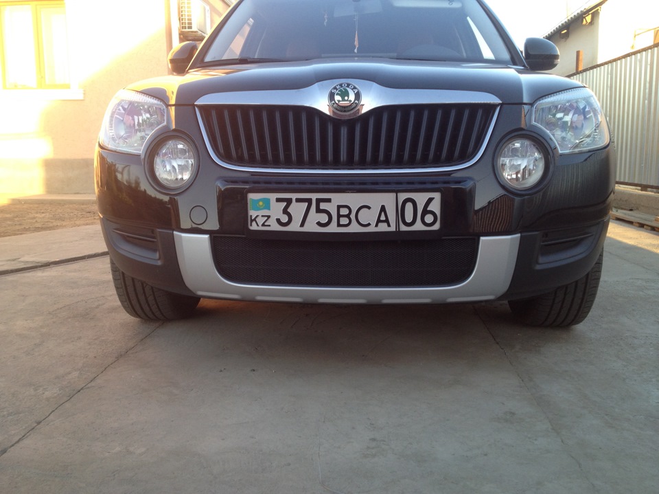 Защитная решетка радиатора — Skoda Yeti, 1,8 л, 2013 года | аксессуары ...