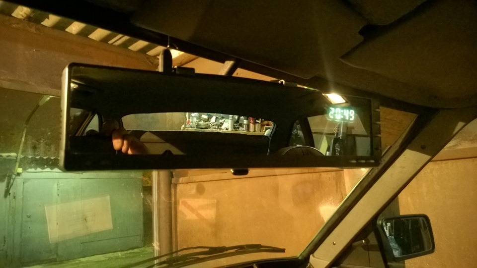 Панорамное зеркало "Электроника ЗАП 01ЭЧ" — Москвич 2141, 2 л, 1990 ...