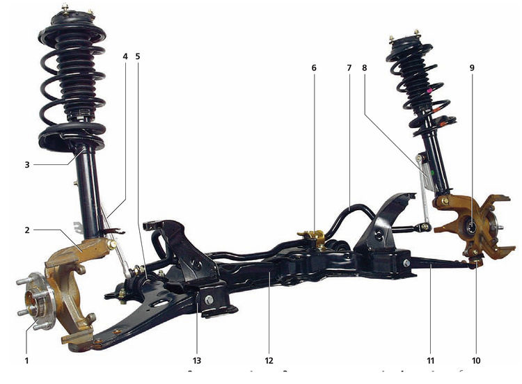 Задняя подвеска форд фокус 1 седан схема