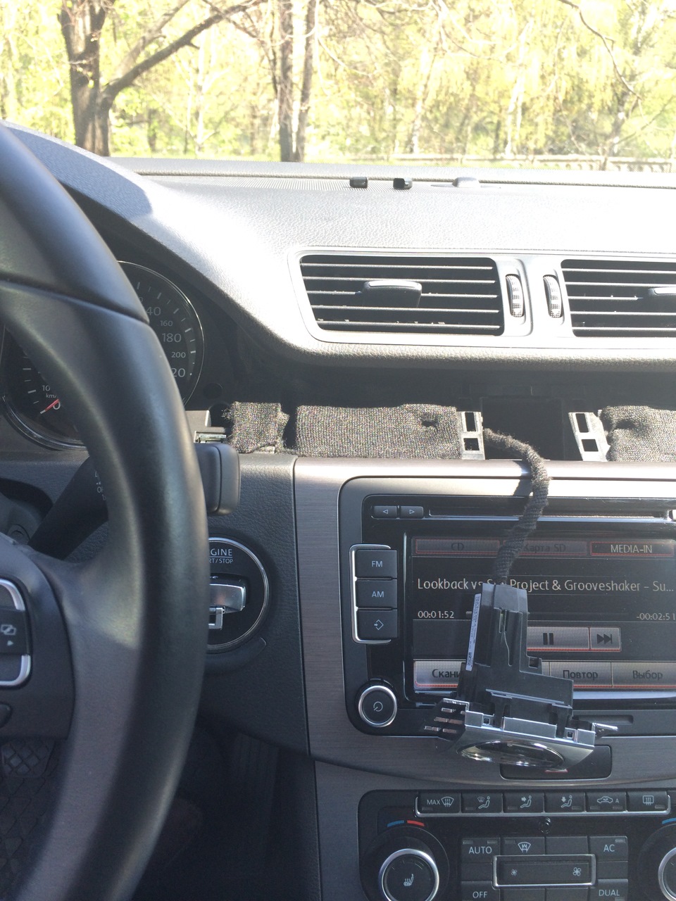 Анти скрип торпеды — Volkswagen Passat B7, 1,8 л, 2011 года | своими ...