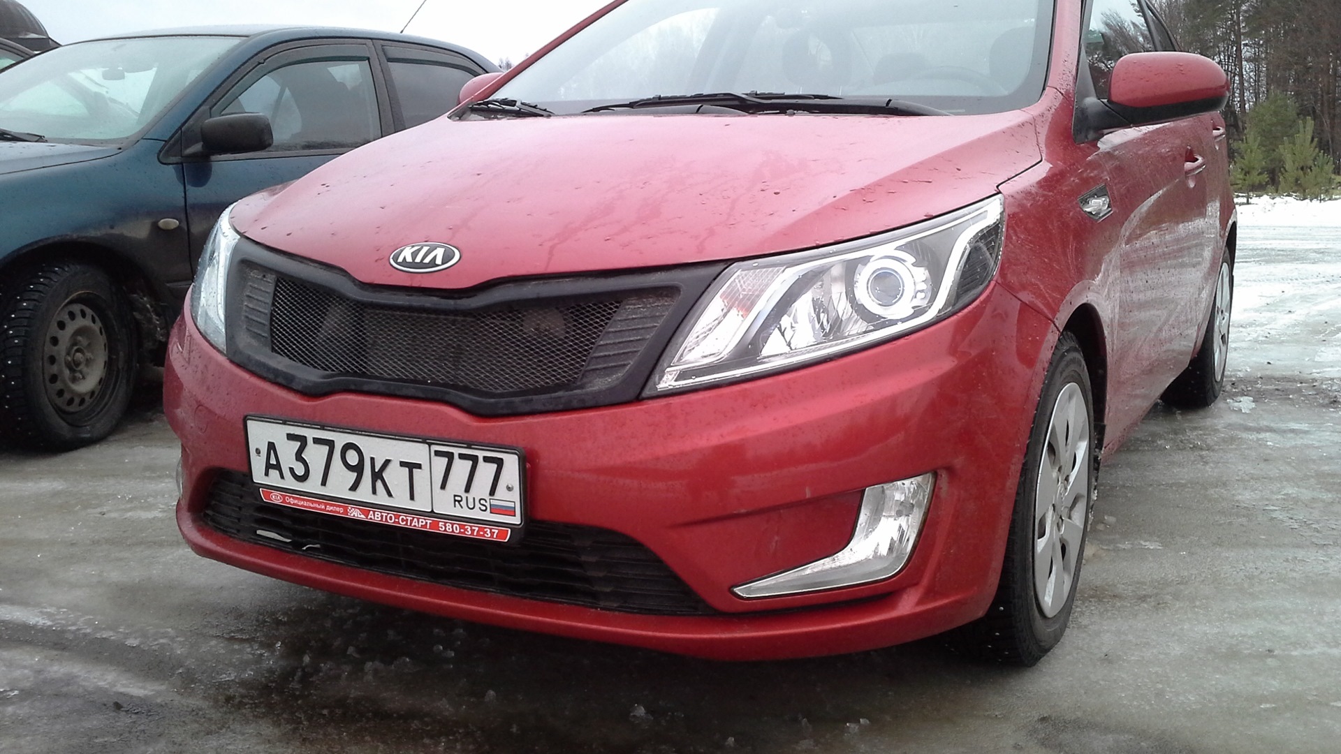 KIA Rio (3G) 1.6 бензиновый 2014 | красный гранат; 1,6; на DRIVE2