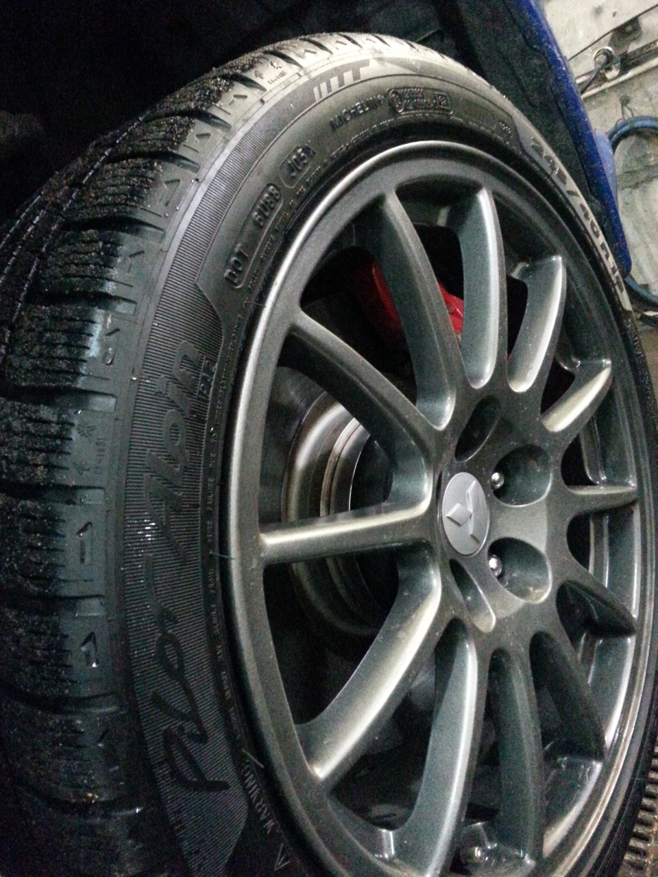 Установка проставок на 20 мм. — Mitsubishi Lancer Evolution X, 2 л ...