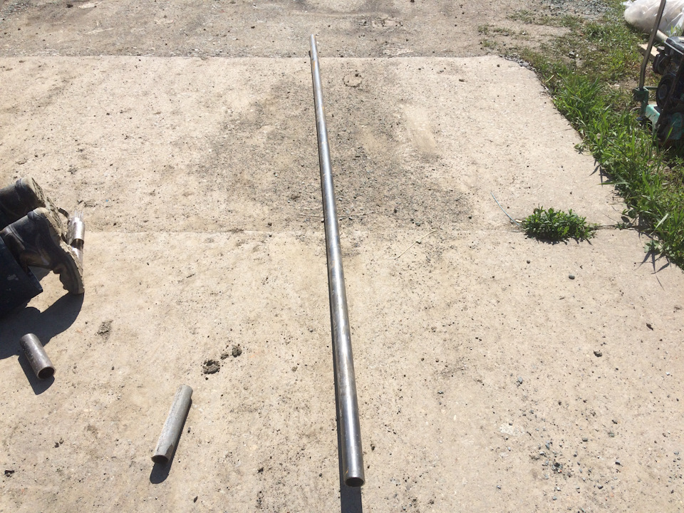 прямоток из сан, тех, трубы =) — Toyota Chaser (80), 2 л, 1990 года ...