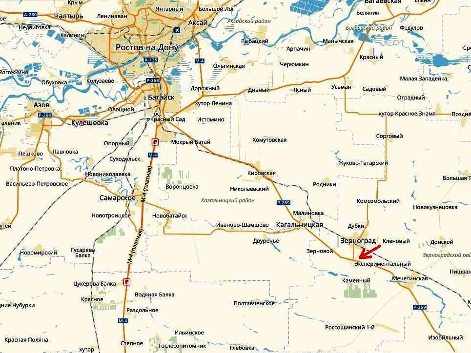 Карта станица мечетинская ростовской области