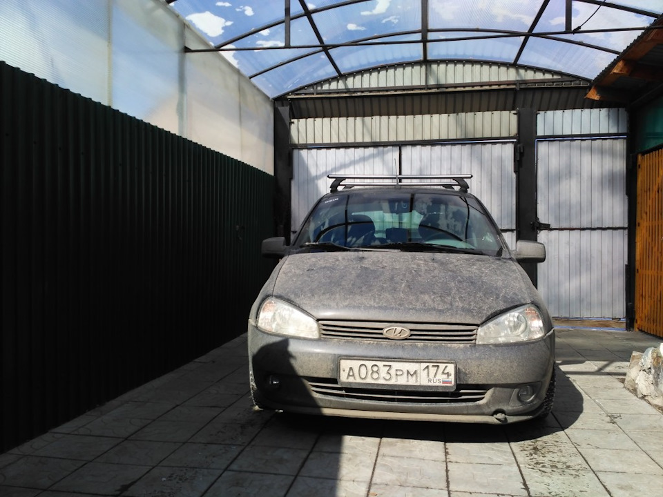 Багажник на крышу Lux — Lada Калина Хэтчбек (1G), 1,6 л, 2012 года ...