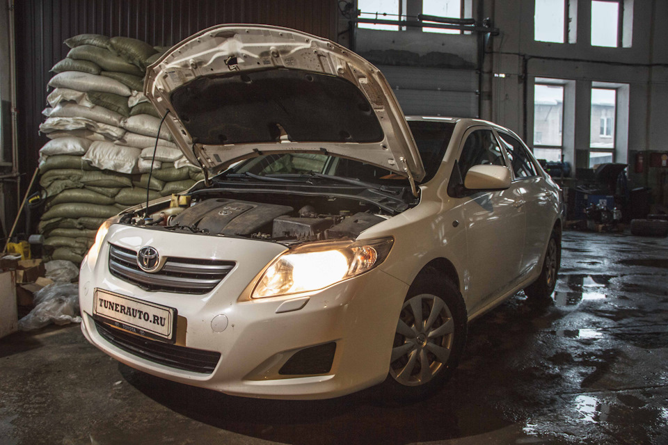 Toyota Corolla 1.4D, 2008г. Чип-тюнинг, увеличение мощности двигателя ...
