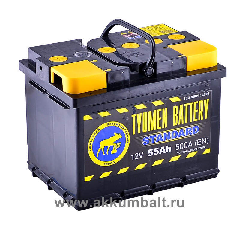 Аккумуляторы нижний тагил. Автомобильный аккумулятор Tyumen Battery Standard 6ct-55l 525а п.п.. Тюменский аккумулятор 6ст 55 l 525 a. Аккумулятор Tyumen Battery 6ст-64l Premium, шт. 6ст-55l Тюмень.