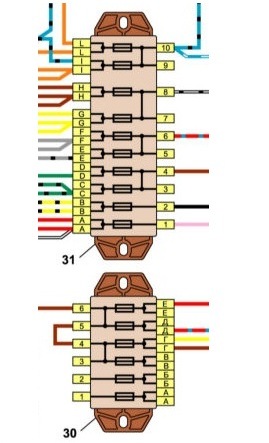 Схема предохранителей ваз 2106 старого образца блок подключения