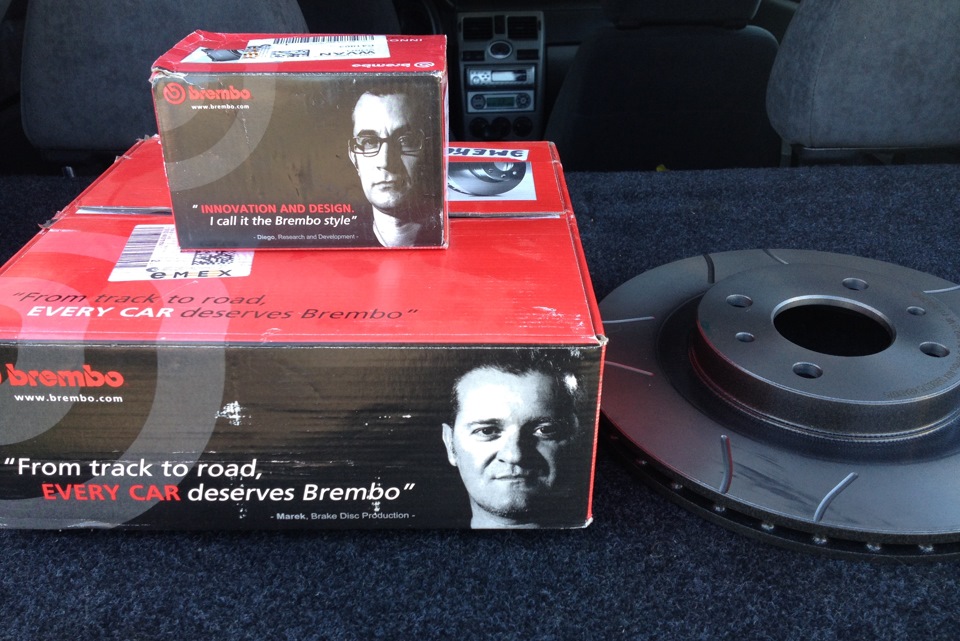 Тормозные диски и колодки Brembo и замена патрубков системы охлаждения ...