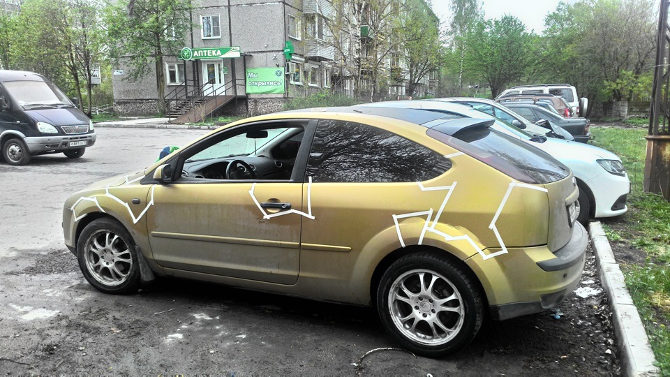 опять работы по плёнке — Ford Focus Hatchback II, 2 л, 2006 года ...