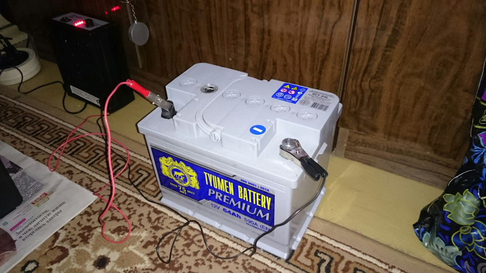 Аккумулятор — TYUMEN BATTERY PREMIUM 6СТ-64L — Lada Приора седан, 1,6 л ...