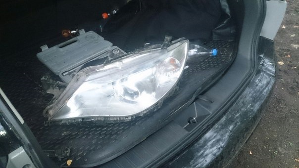 Фары, разбор, маски в черный — Subaru Impreza (GE, GH), 1,5 л, 2007 ...