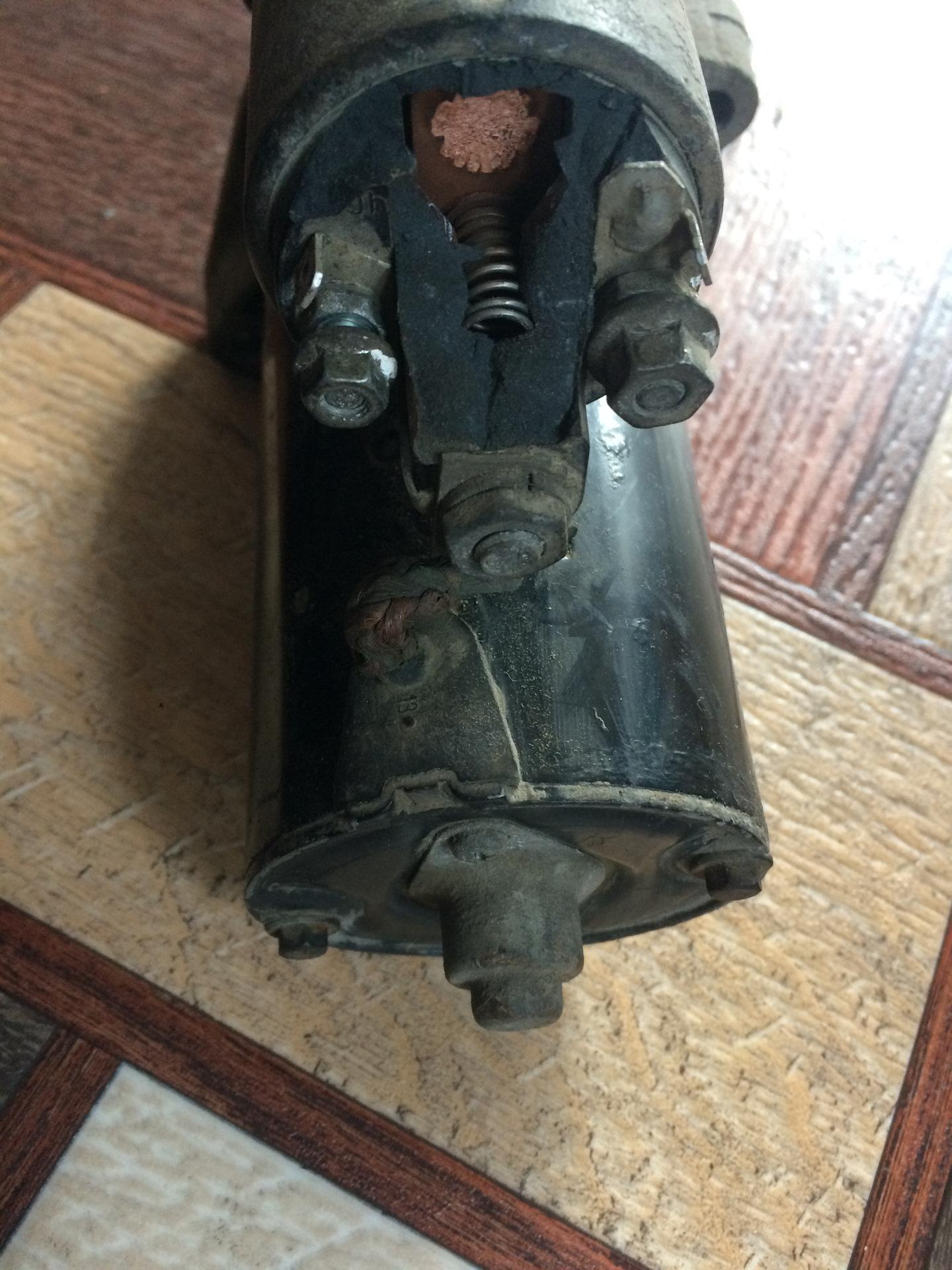 Замена втягивающего реле стартера — BMW 5 series (E39), 2,5 л, 1998 ...