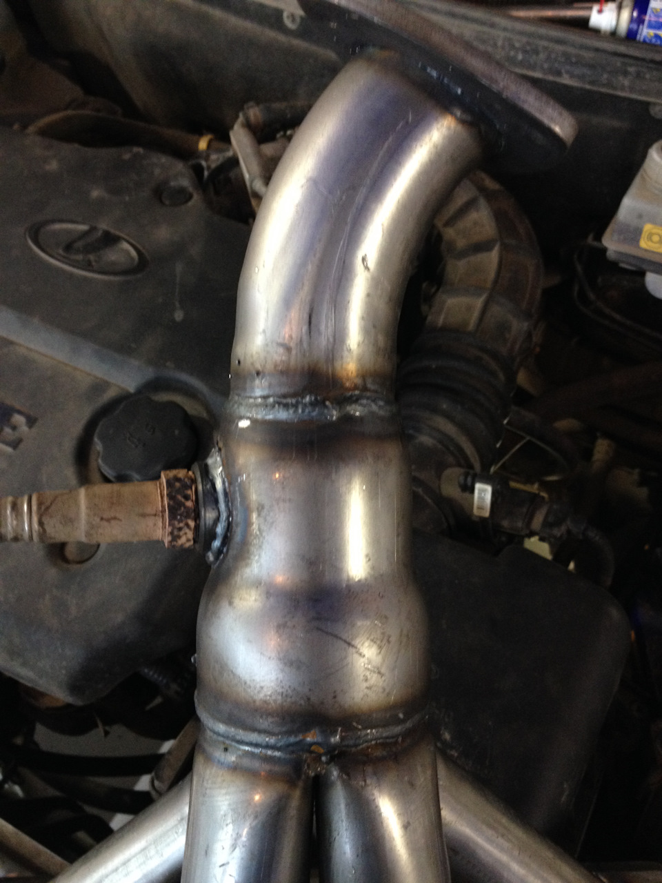 Замена катализатора на вставку. — Lada Приора универсал, 1,6 л, 2010 ...