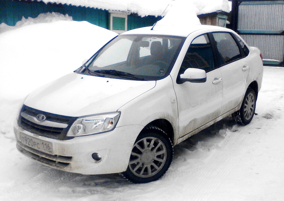 Молдинги в цвет. Установка. — Lada Гранта (1G), 1,6 л, 2013 года ...