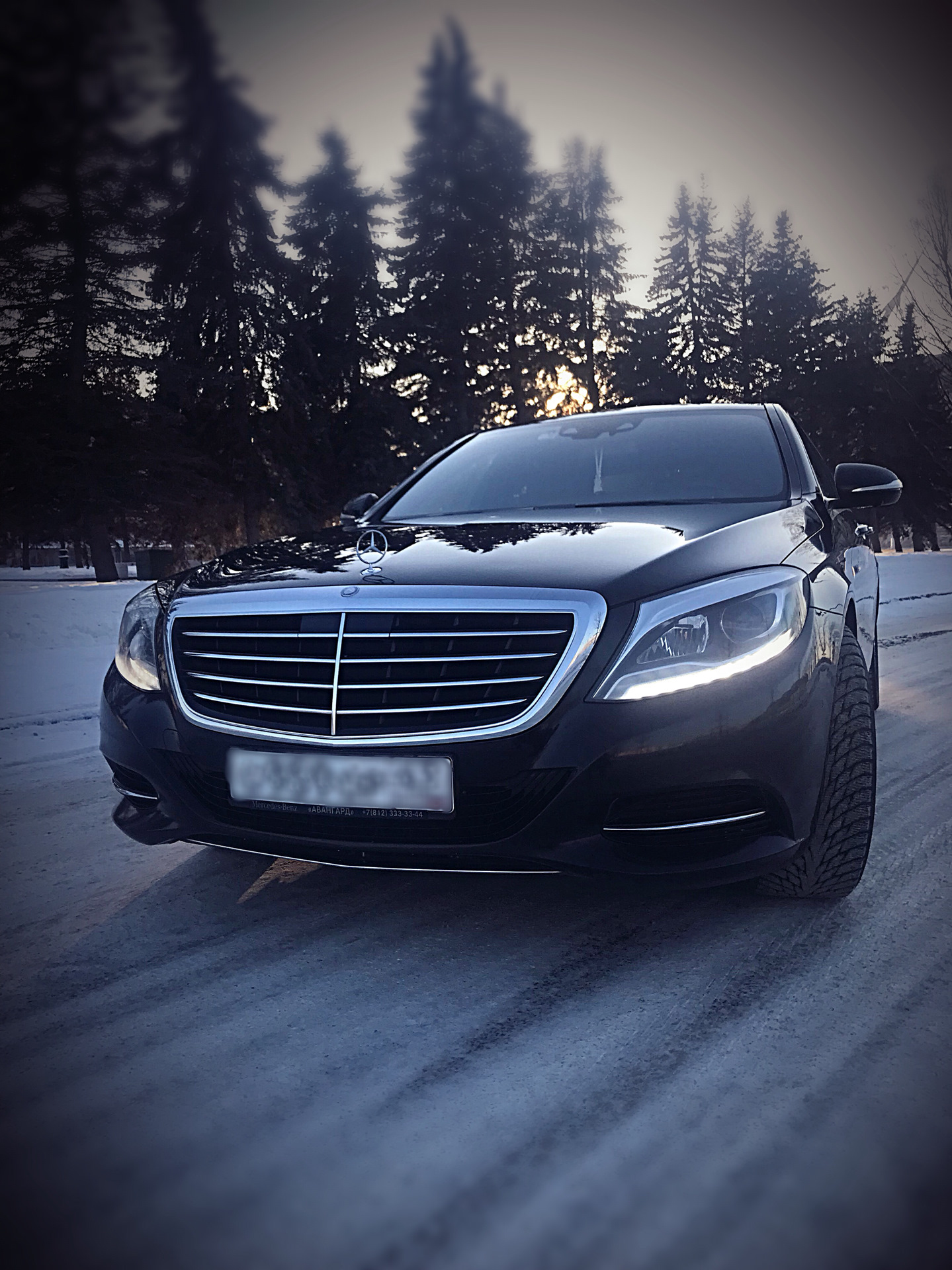 Мерседес w222 ночью