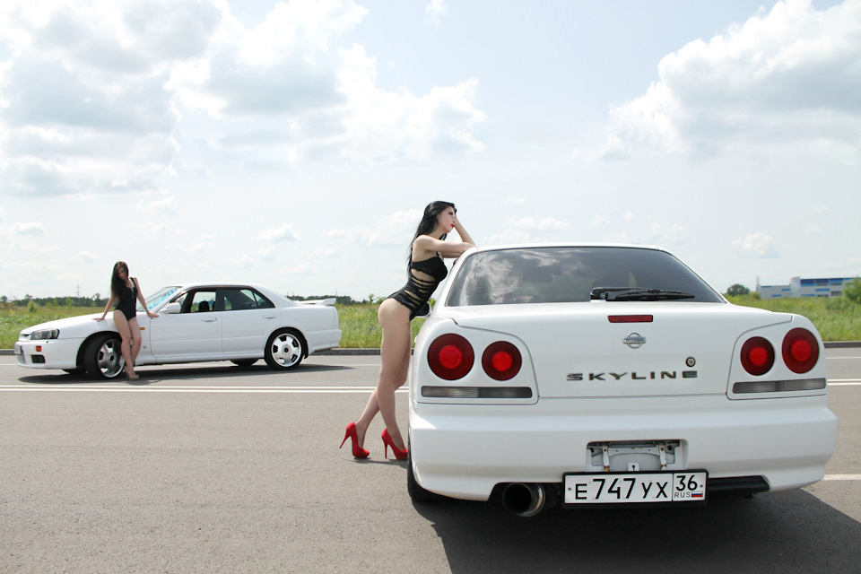 Nissan Skyline r34 Насти туман