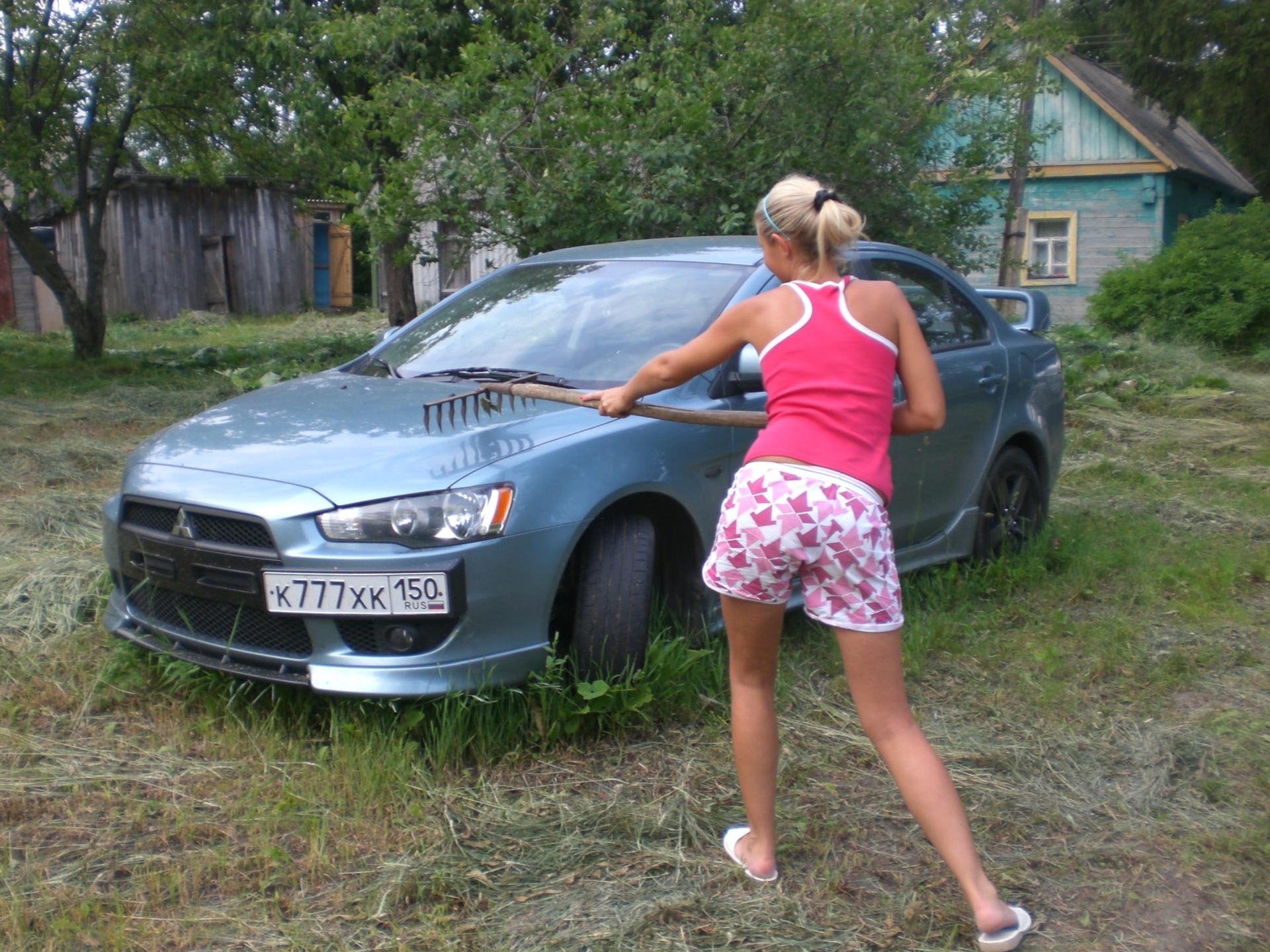 Там где пахнет сеном и … выхлопными — Mitsubishi Lancer X, 2 л, 2008 ...