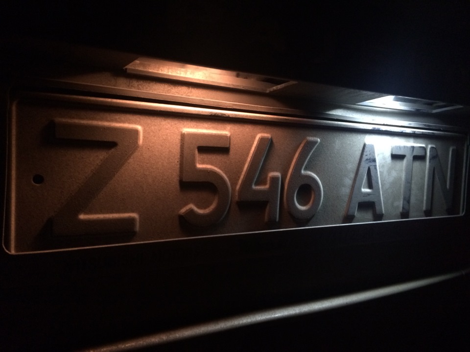 Диоды в габариты и подсветку номеров — Mitsubishi Pajero (4G), 3 л ...