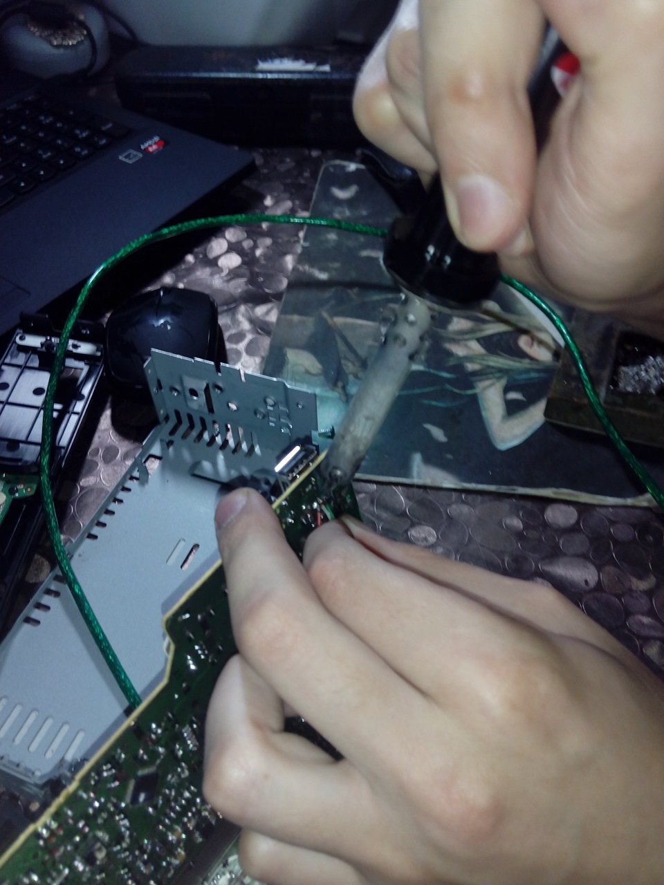 Prology CMU-303. Установка скрытого разъема USB. — Lada Гранта лифтбек ...