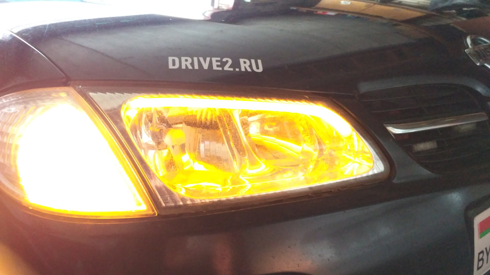Установка гибких ходовых огней с поворотниками на авто