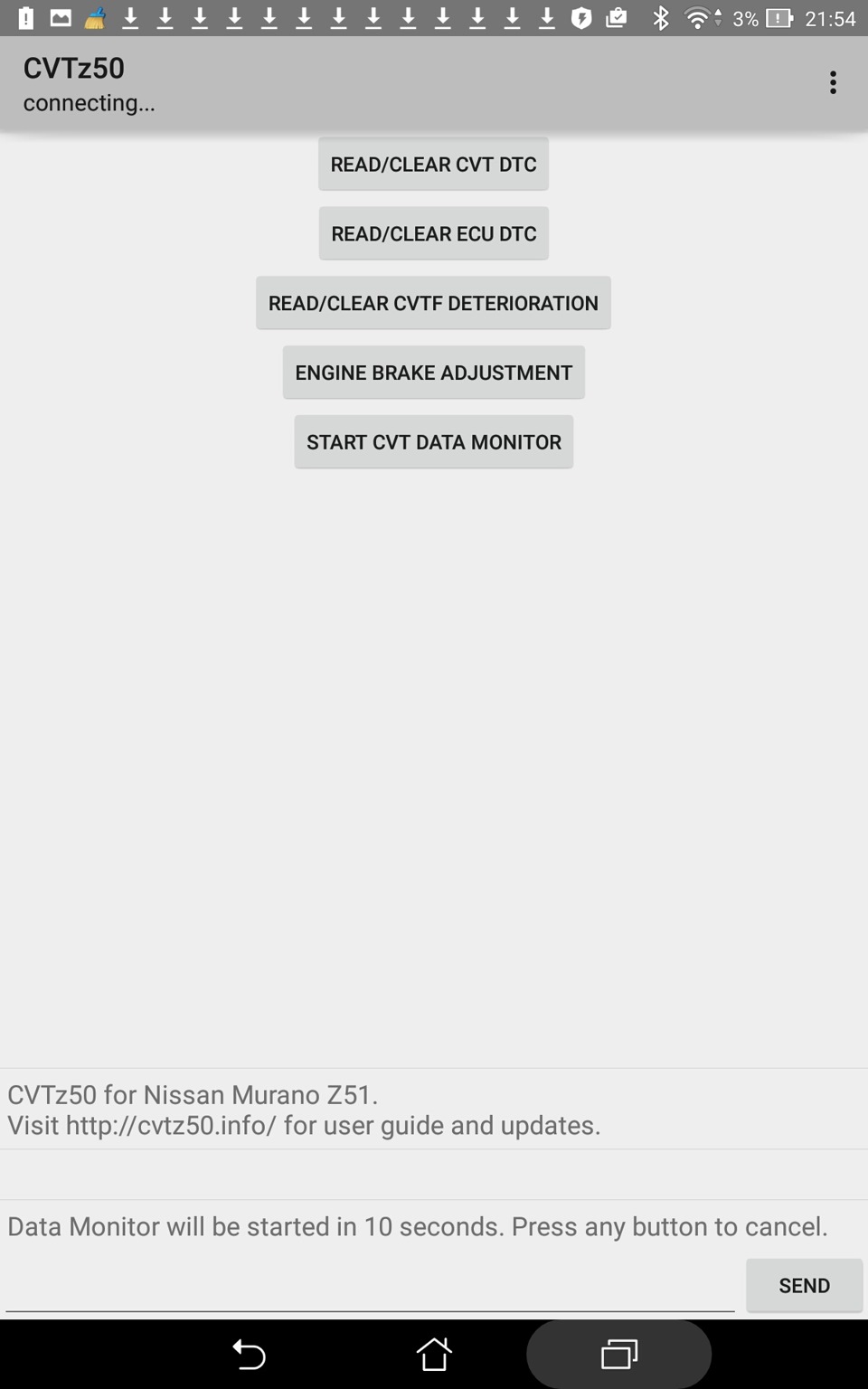 Сброс счетчика старения масла CVT — Nissan Teana (J31), 3,5 л, 2007 ...