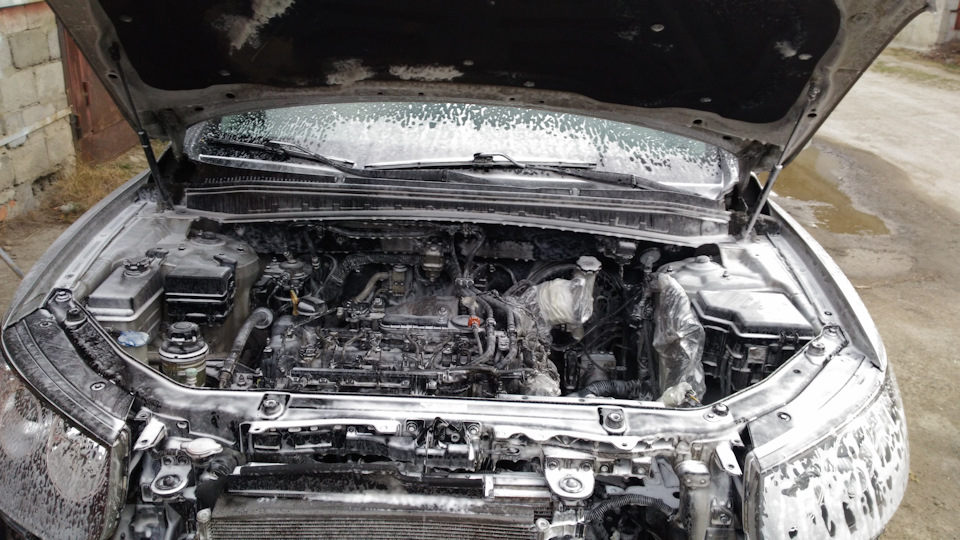 Наношу пену — Hyundai Santa Fe (2G)