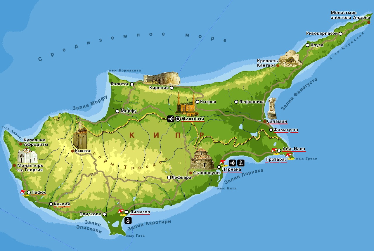 Кипр какая страна. Кипр остров географическая карта. Туристическая карта Кипра. Остров Кипр на карте. Остров Кипр туристическая карта.