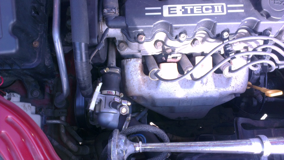 Выносной термостат — Chevrolet Aveo Sedan (1G), 1,5 л, 2007 года ...