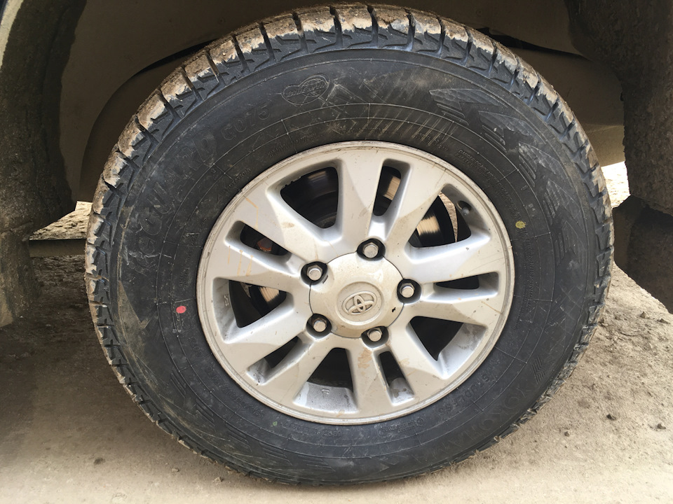 Липучка на зиму — Toyota Land Cruiser 100, 4,7 л, 2002 года | шины | DRIVE2