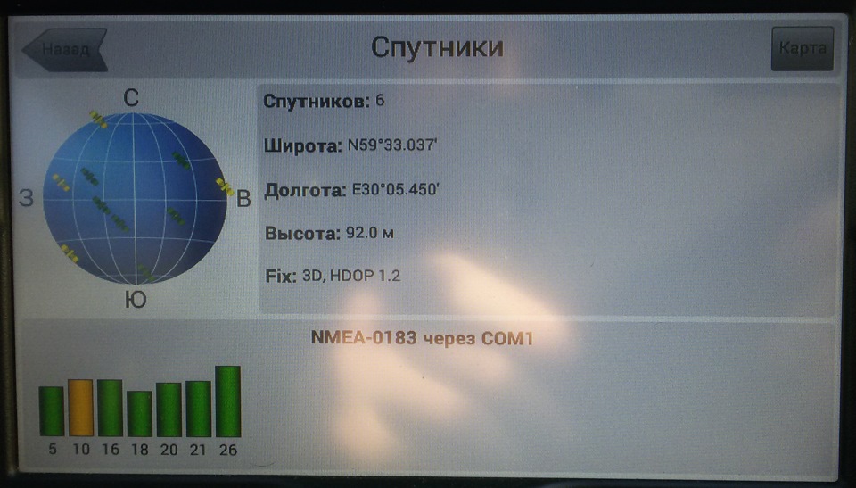 GPS навигация в ММС — Lada Гранта Лифтбек (1G), 1,6 л, 2014 года ...