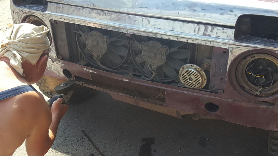 Подготовка к покраске раптором. 2-ой день — Lada 4x4 3D, 1,7 л, 2002 ...