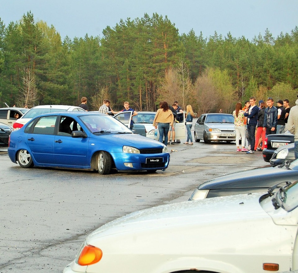 Brothers on Style на сходке БПАН Самара 2.05.15 — Lada Калина седан, 1,6 л,  2006 года | фотография | DRIVE2